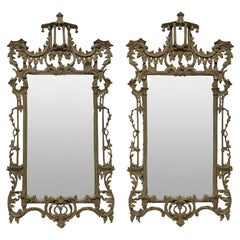Pair of English Chippendale Revival Mirrors