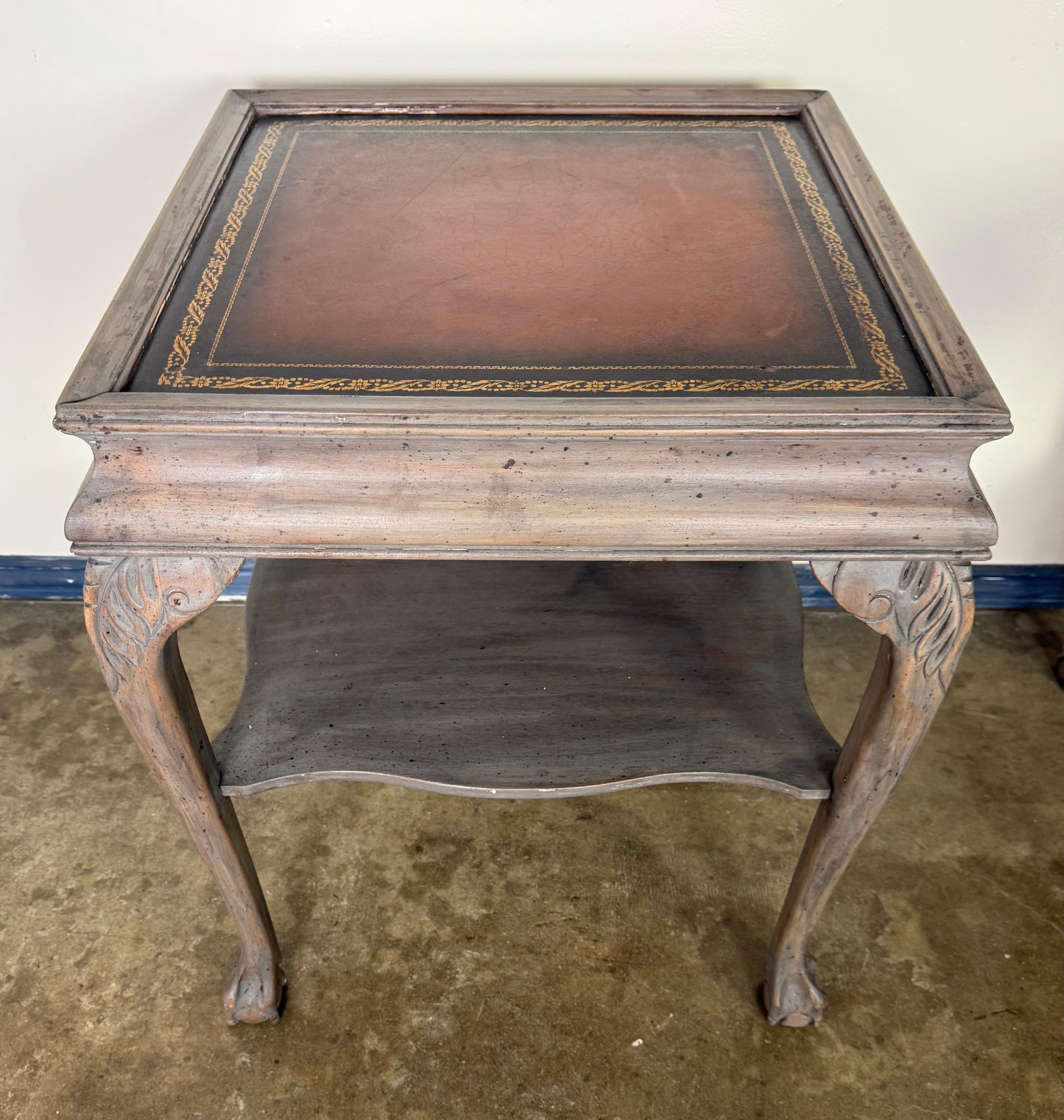 Pair of English Chippendale Style End Tables For Sale 6