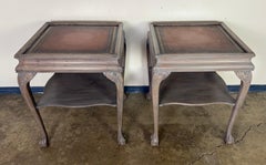 Pair of English Chippendale Style End Tables