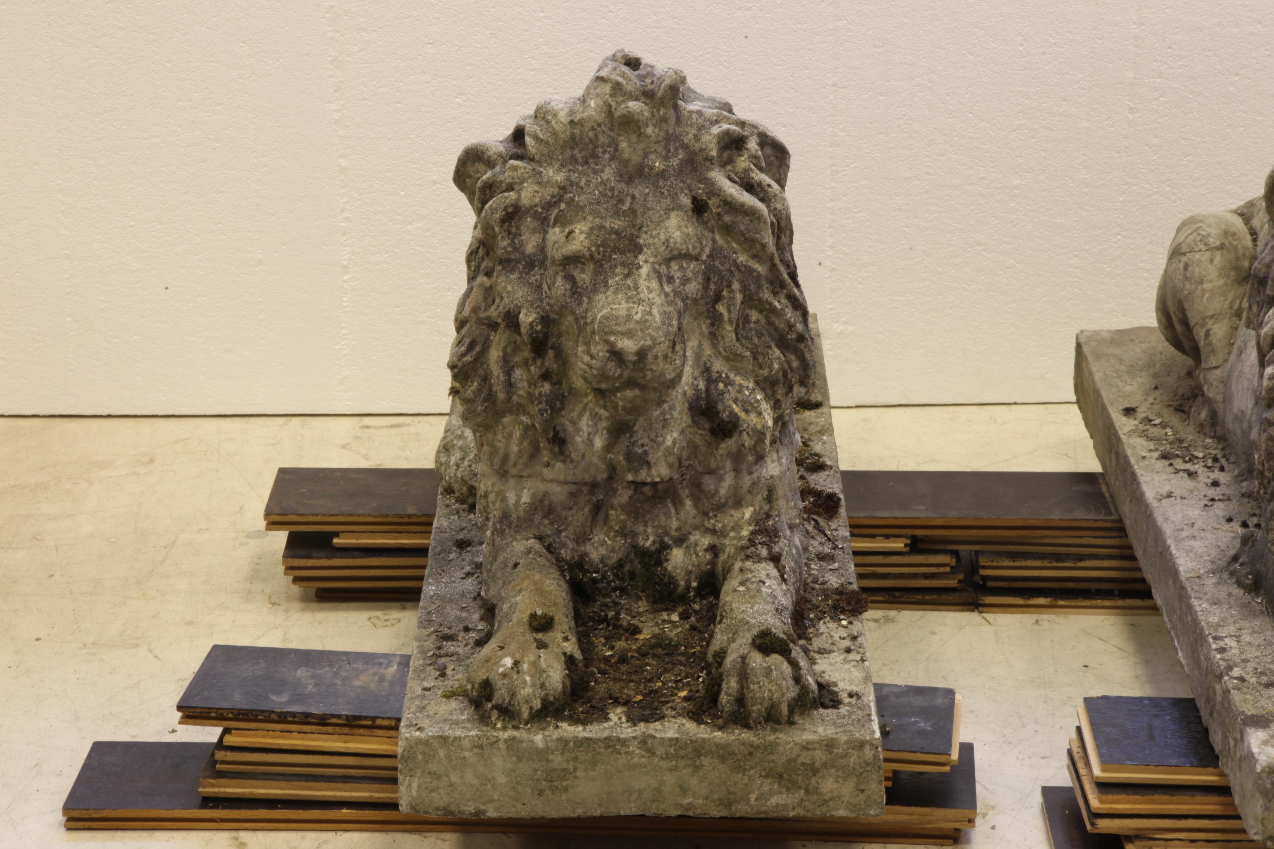 pair of stone lions