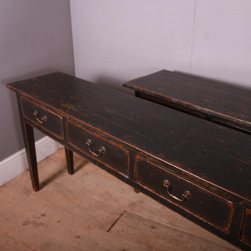Pair of Bespoke English Console Tables In Good Condition For Sale In Leamington Spa, Warwickshire