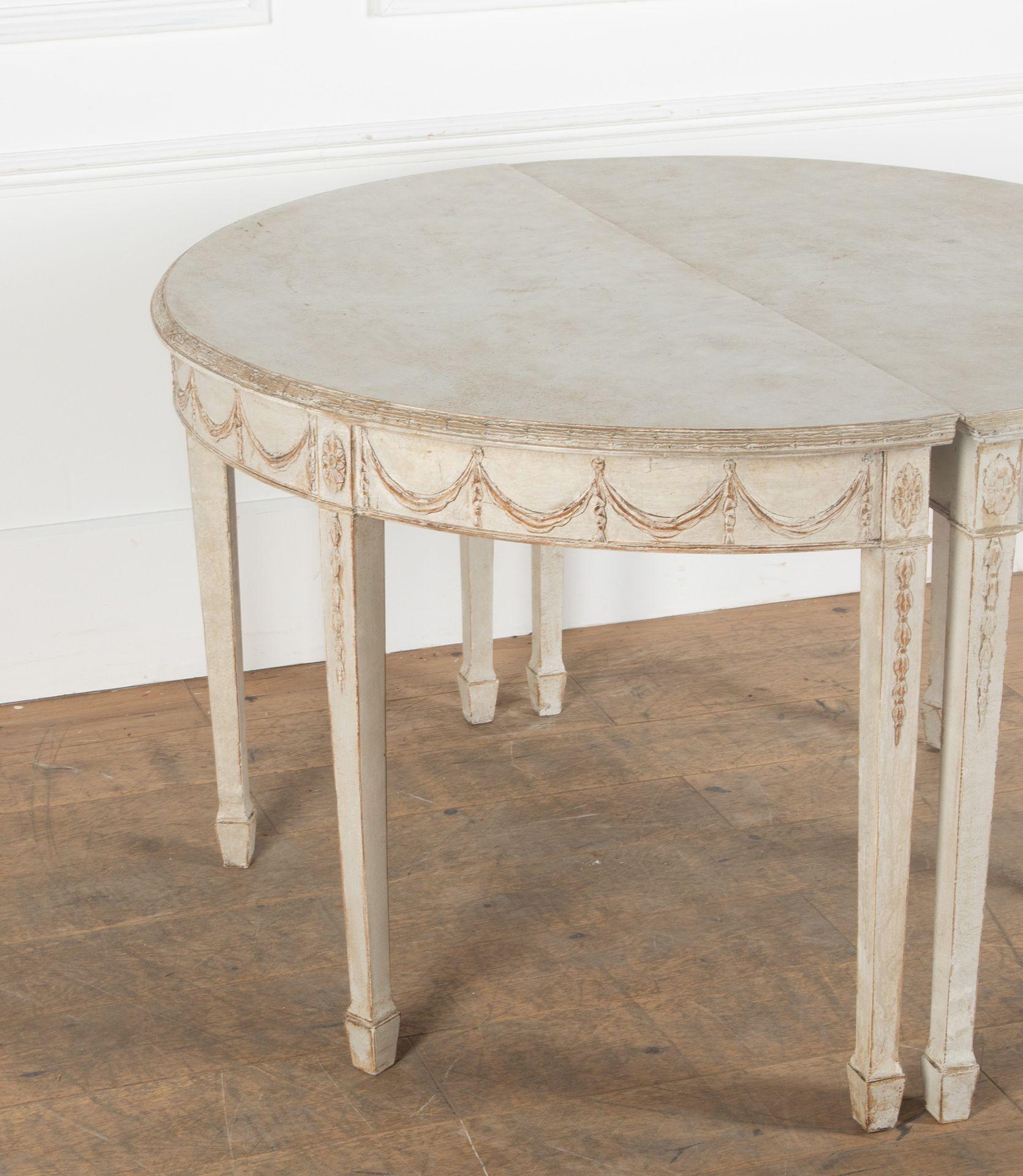 Pair of English Console Tables in the Hepplewhite Style 4