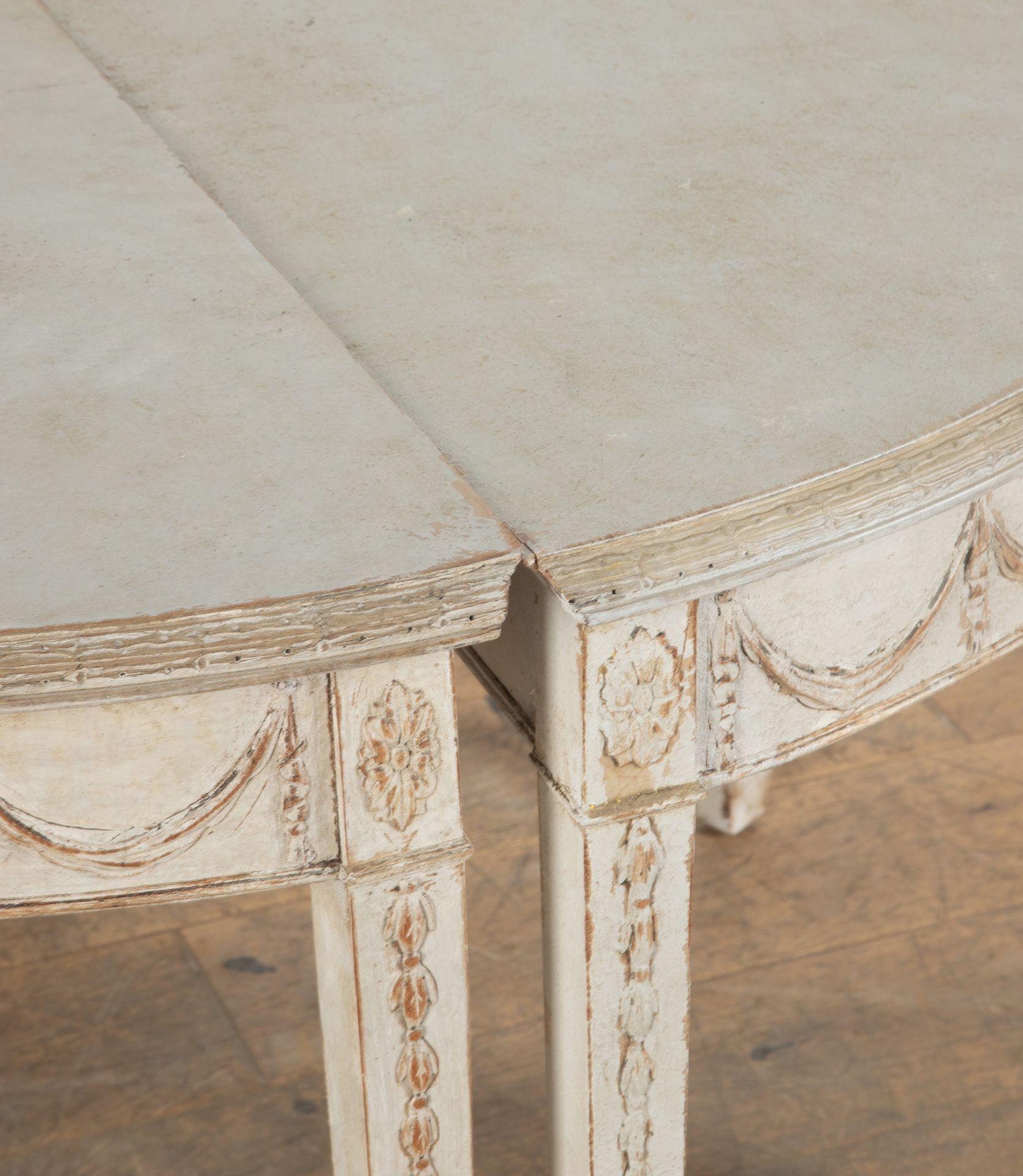 Pair of English Console Tables in the Hepplewhite Style 6