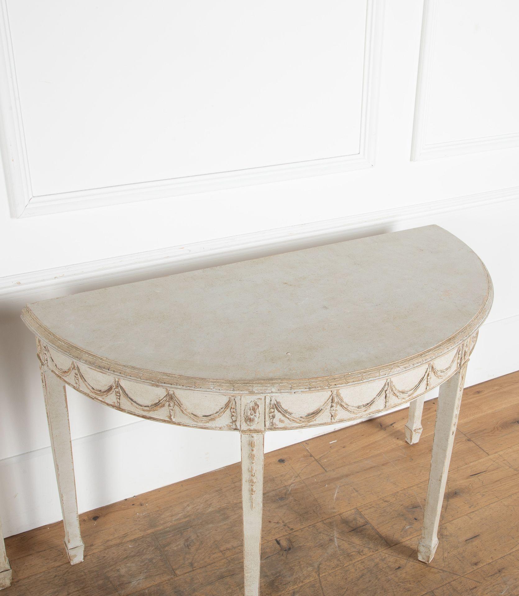 Pair of English Console Tables in the Hepplewhite Style 2