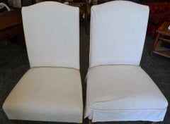 Pair of English Contemporary Georgian Side Chairs.