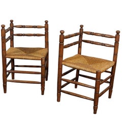 Pair of English Corner Chairs