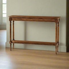 Pair of English Country Narrow Consoles