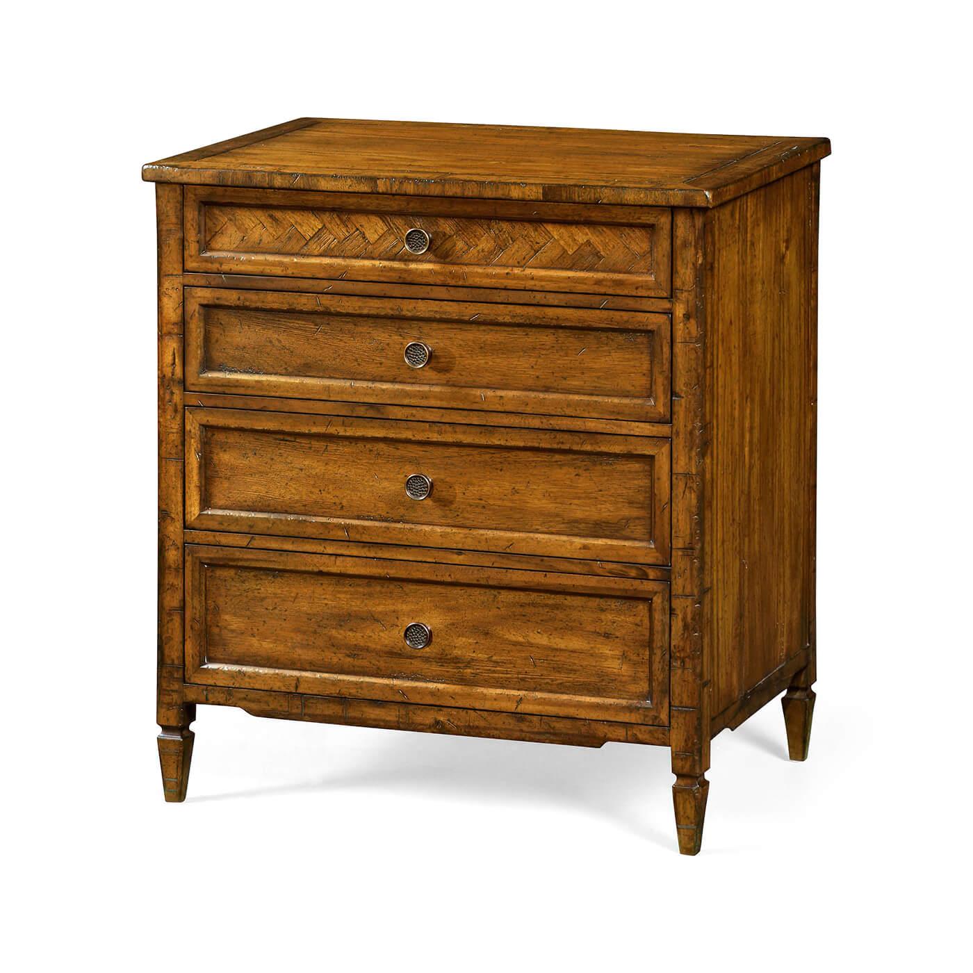 European Pair of English Country Nightstands