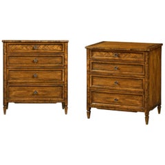 Pair of English Country Nightstands