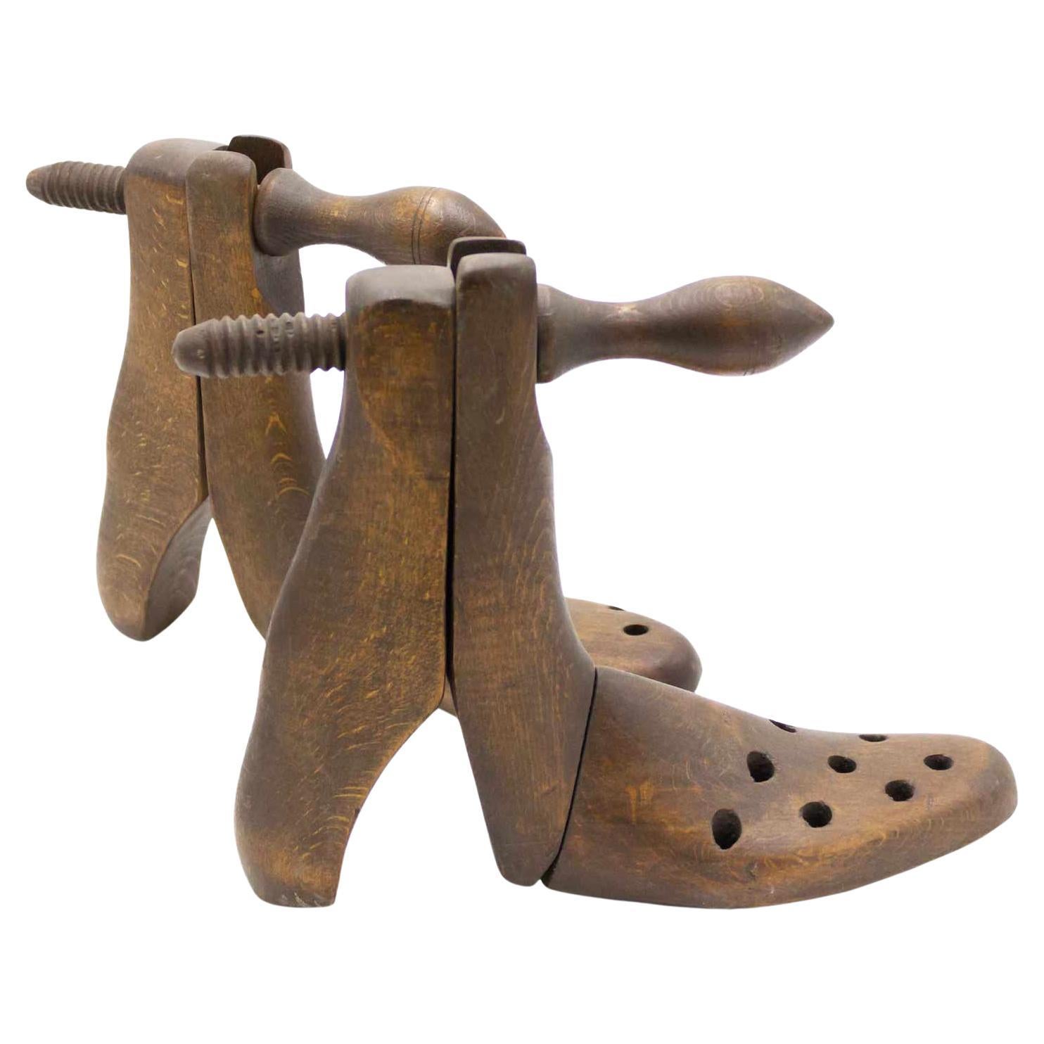 Pair of English Country Pine Boot Shoe Trees