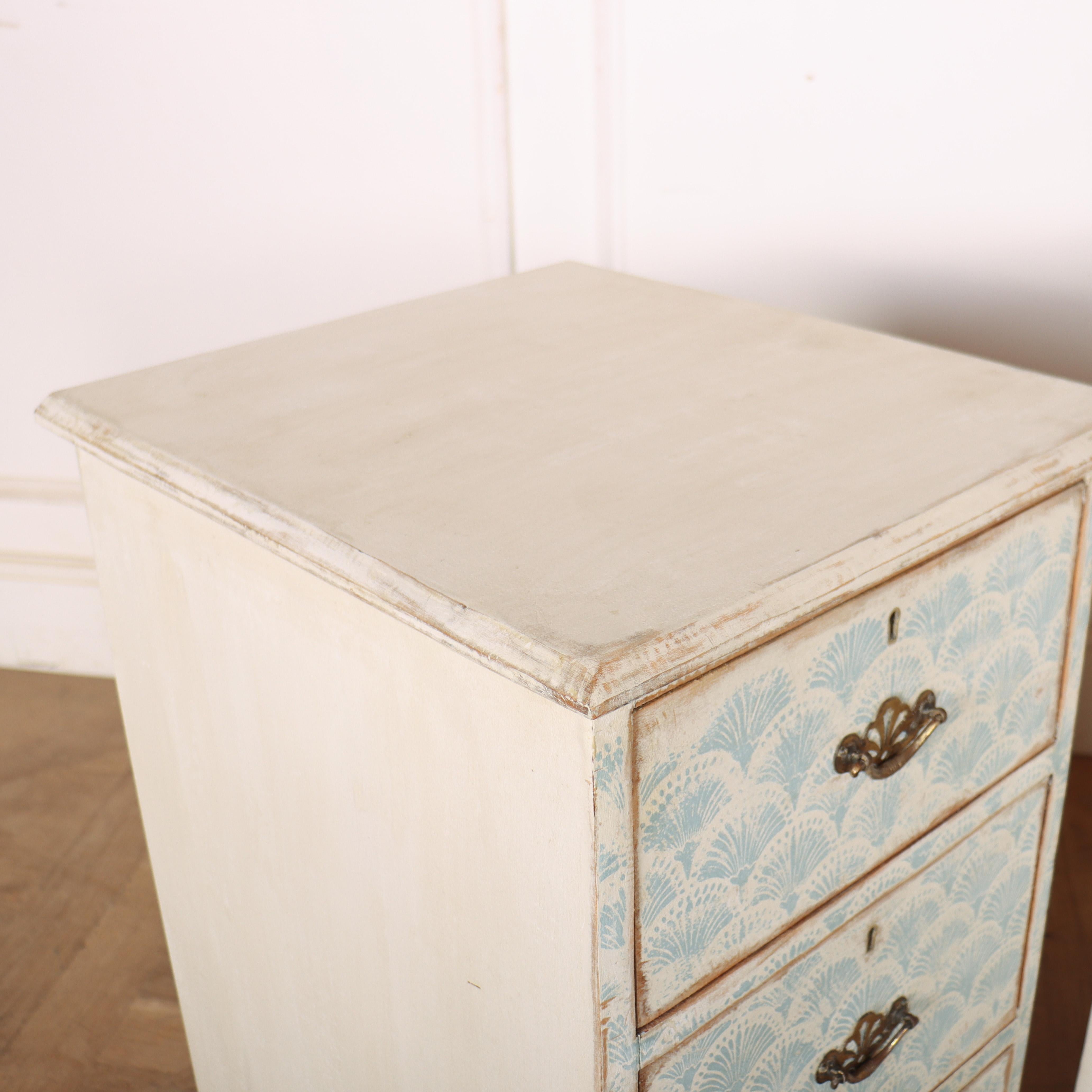 Pair of English Decorated Chest of Drawers For Sale 3