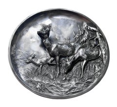 Pair of English Deer Plaques