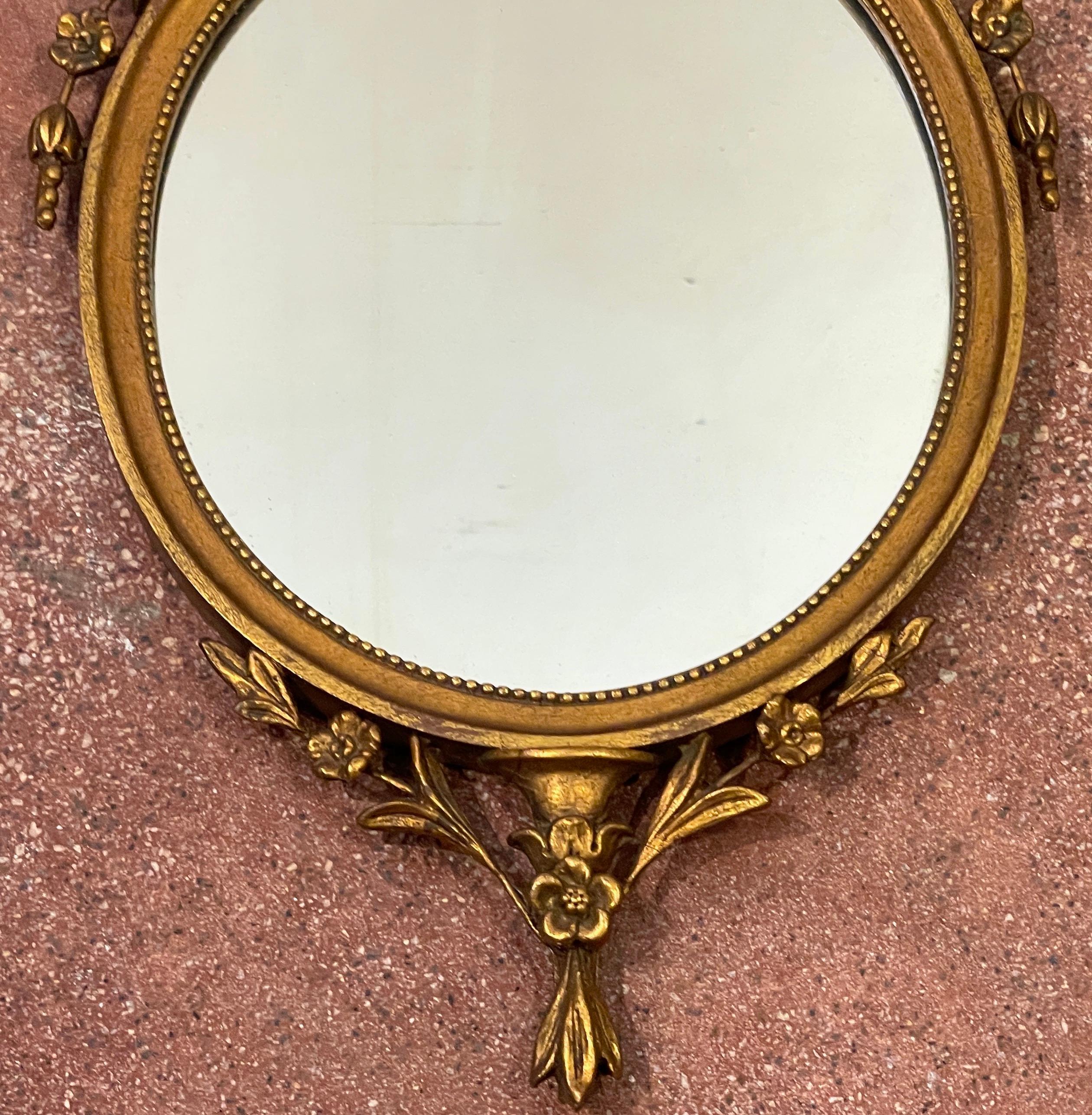 Early 20th Century Pair of English Diminutive Georgian Style Giltwood Mirrors, Circa 1900 For Sale