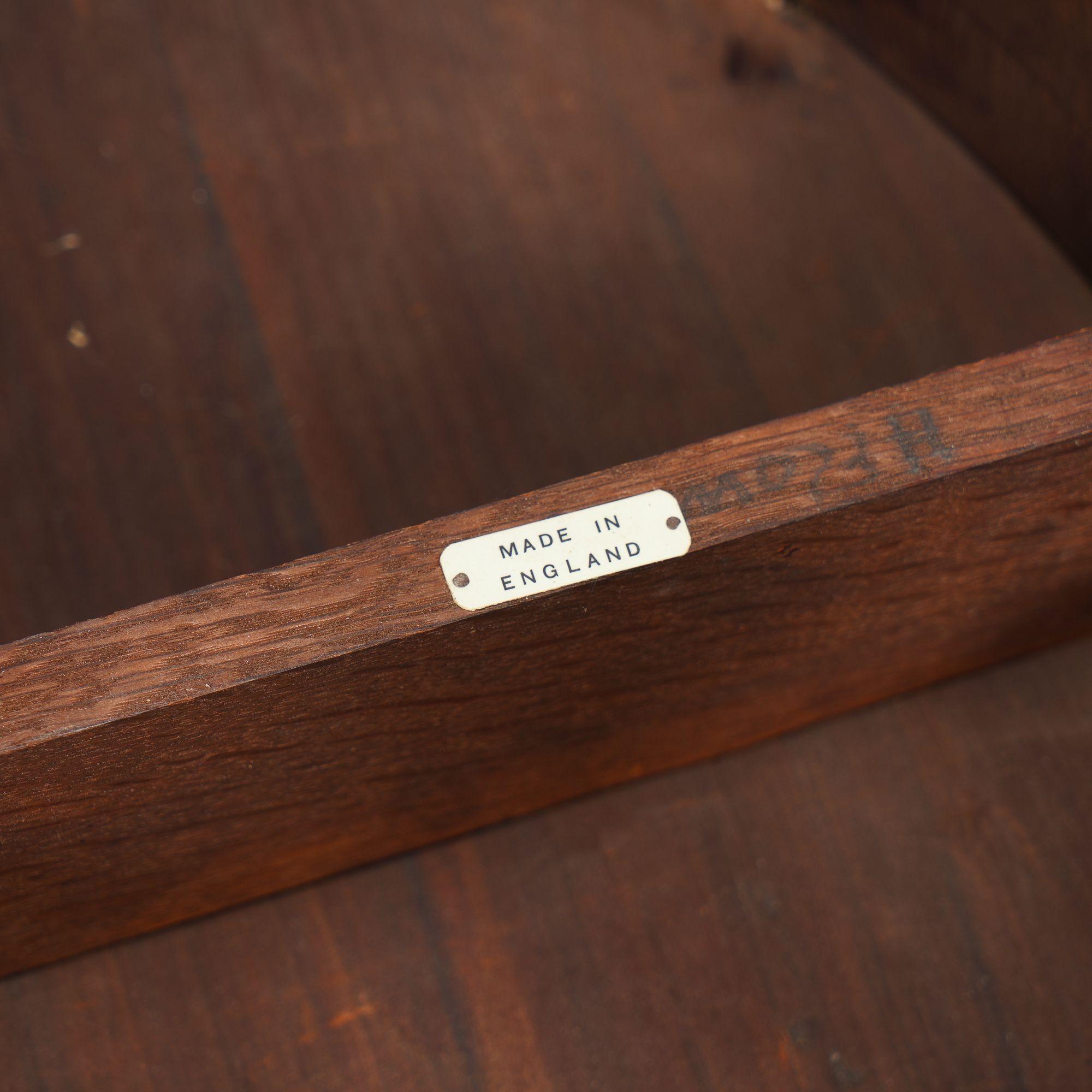Pair of English Edwardian marquetry flip top demilune tables, c. 1890-1915 For Sale 13