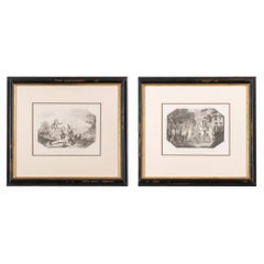 Paire de gravures et de gravures anglaises de William Grainger (1802-04)
