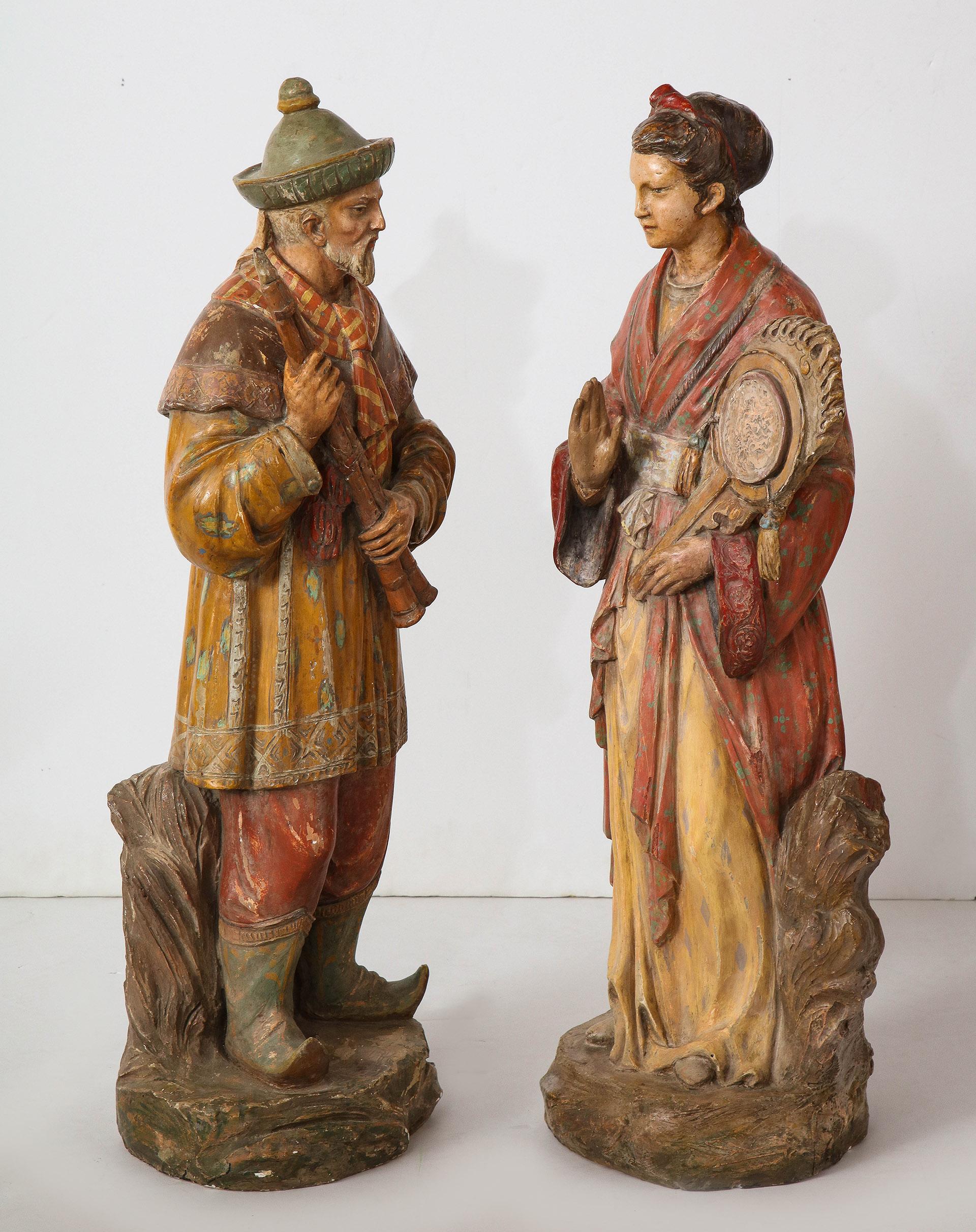19th Century Pair of English Figures  For Sale