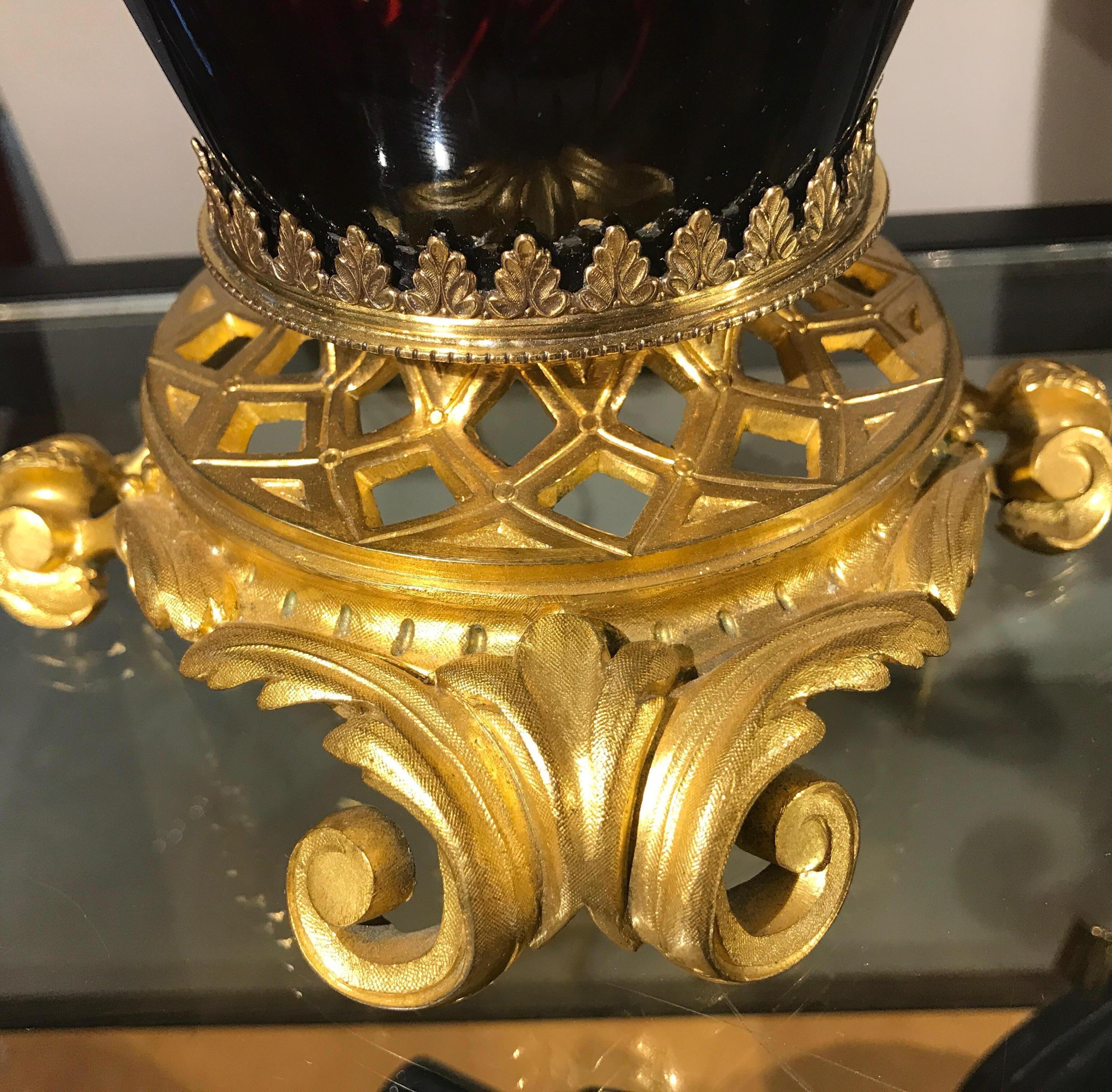 Pair of English Flambé Doulton Vases as Lamps 1