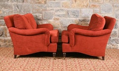 Pair of English George Smith Lounge Chairs