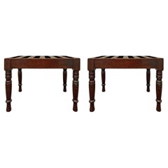 Pair of English Georgian Hall Benches