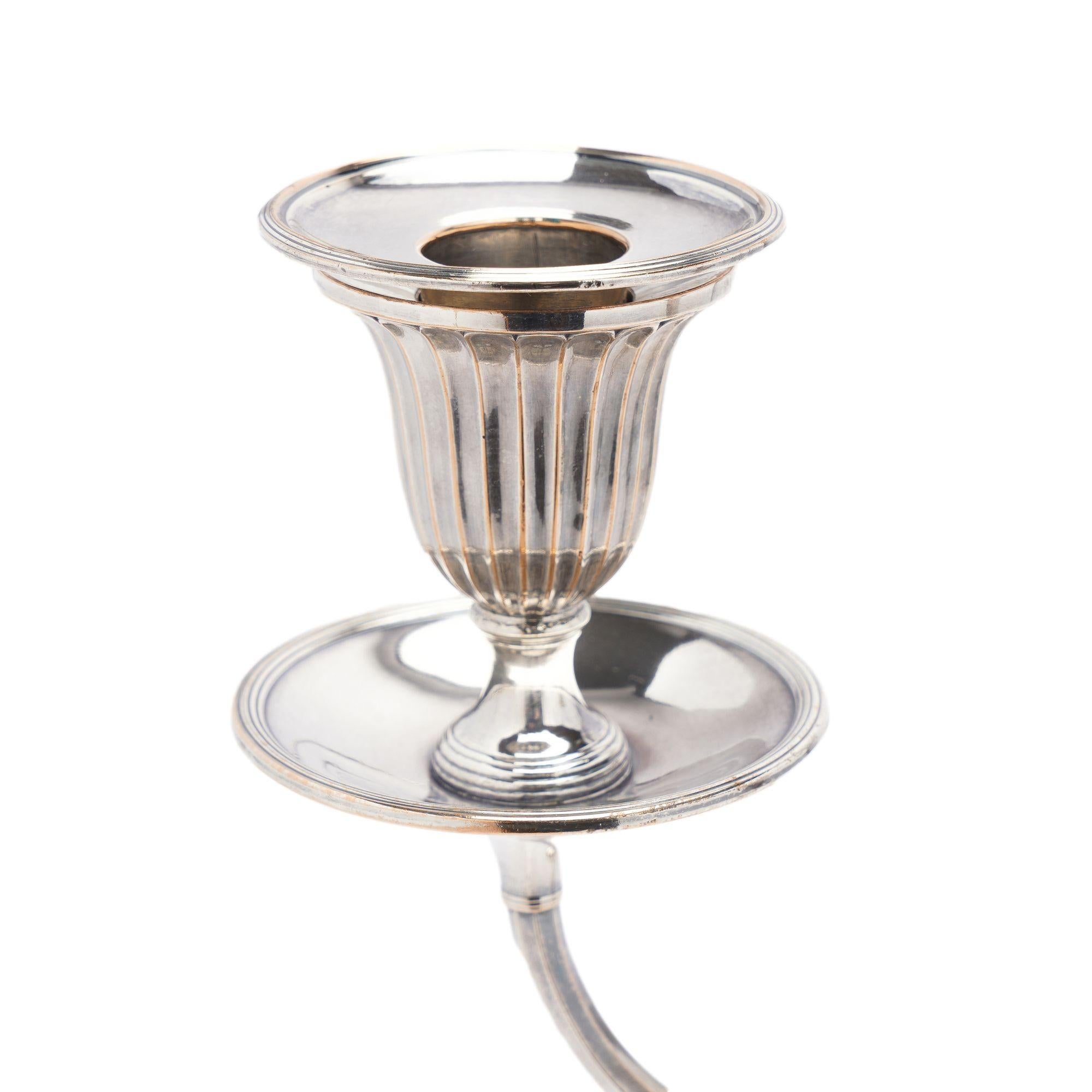 Coppia di candelabri inglesi georgiani Old Sheffield, 1780-90 ca. in vendita 10