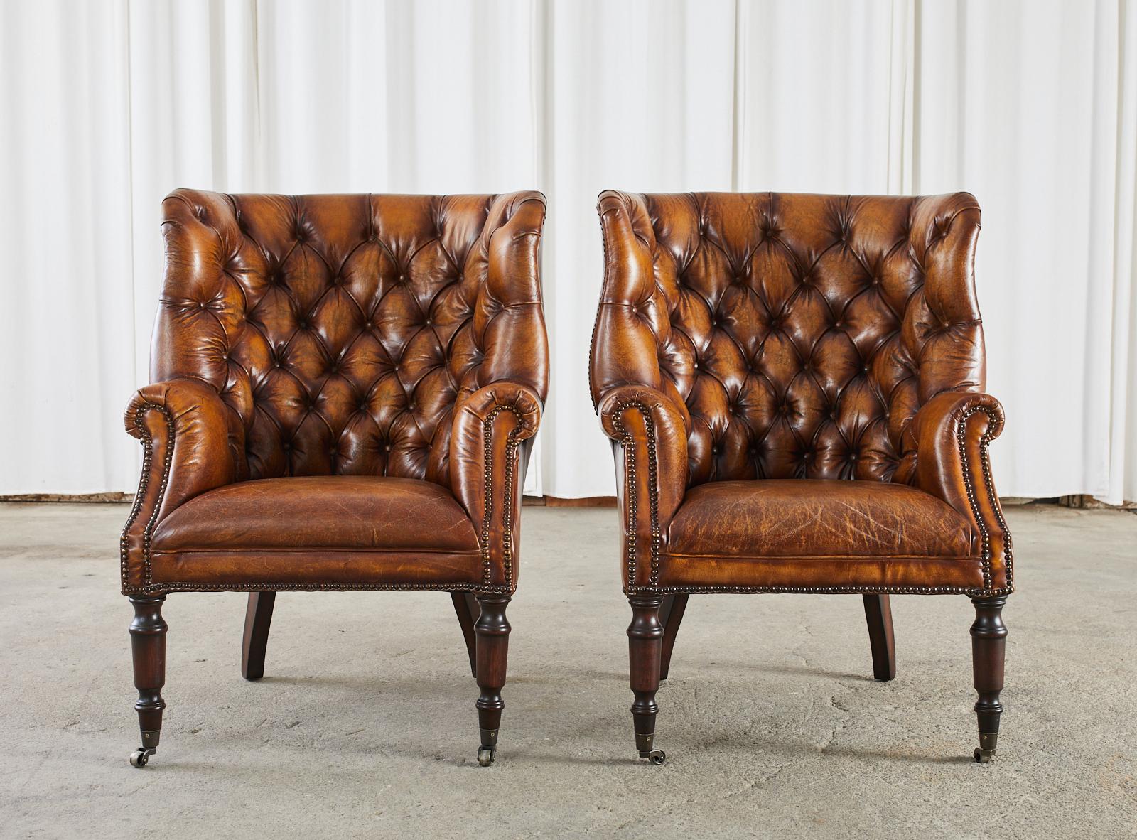 cigar chairs leather