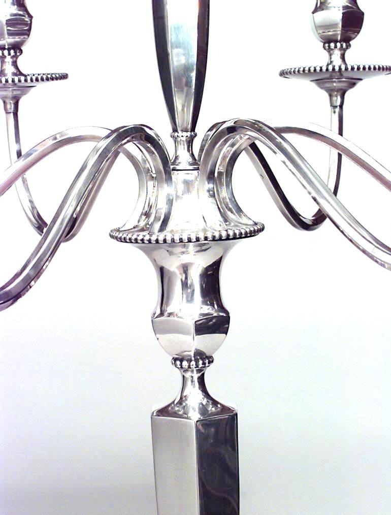 georgian silver candelabra