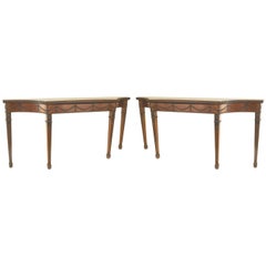 Pair of English Georgian Style Console Tables
