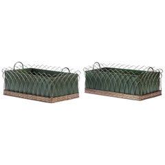 Pair of English Gilded and Tole Jardinières