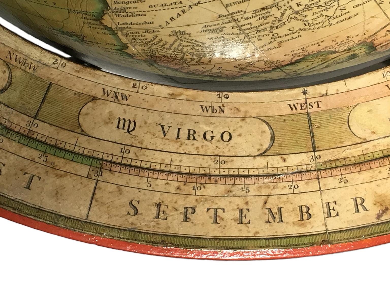 Paire de globes anglais par Cary, Londres, 1798 et 1800 en vente 4