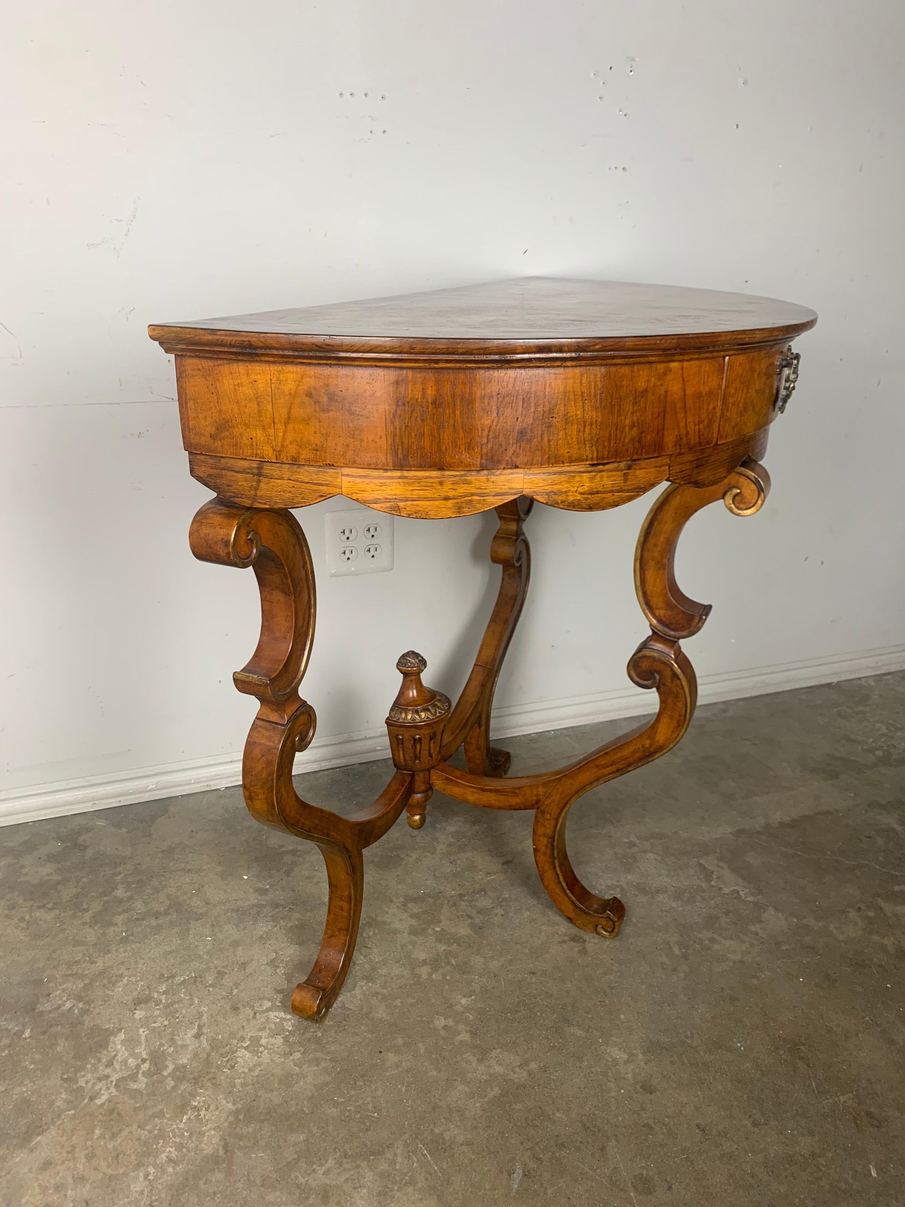 Pair of English Inlaid Consoles, C. 1900 7