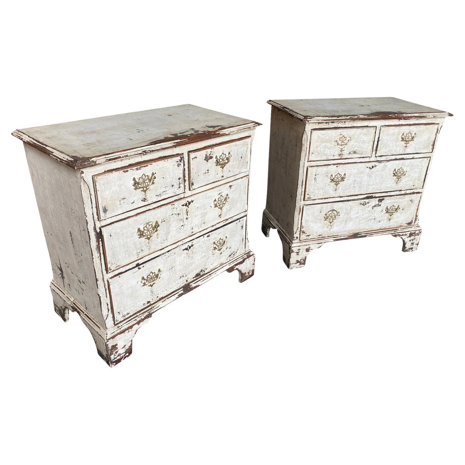 Pair Of English Late 19th Century Side Chests