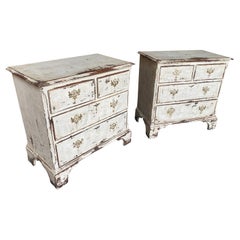 Antique Pair Of English Late 19th Century Side Chests