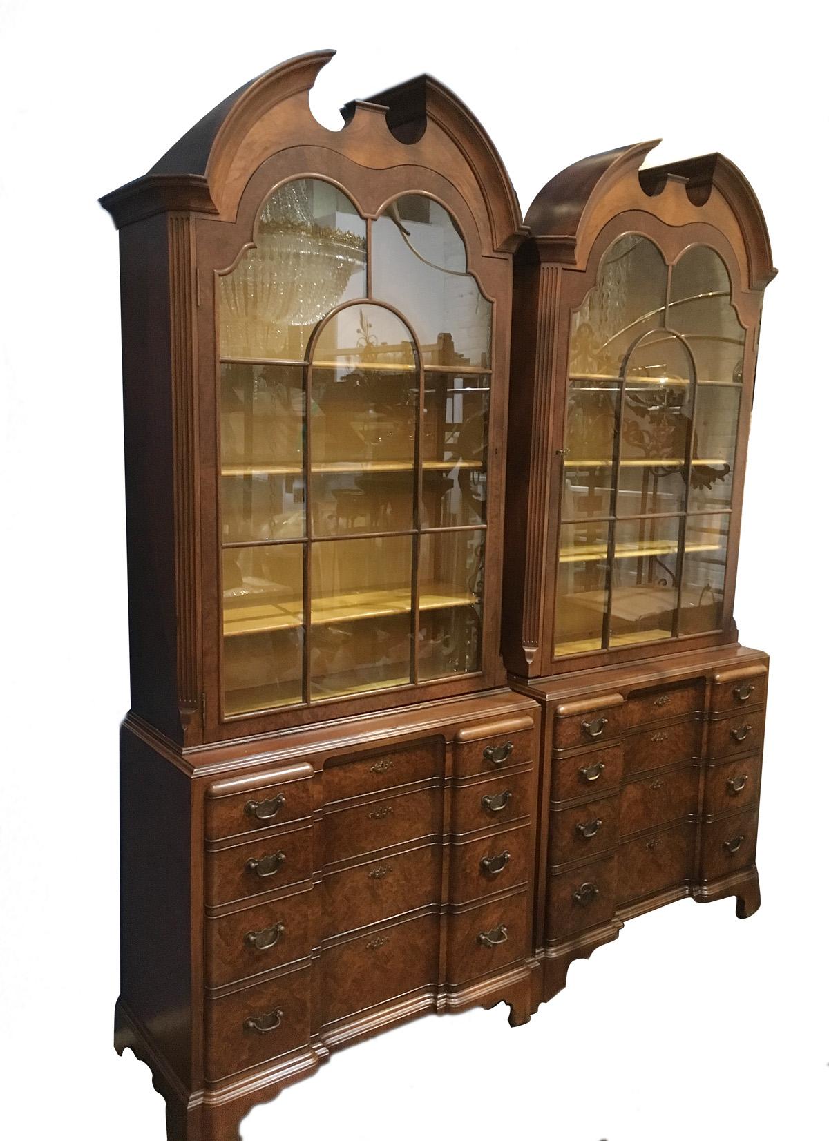 Pair of English Mahogany Cabinets, Sold as a Pair For Sale 1