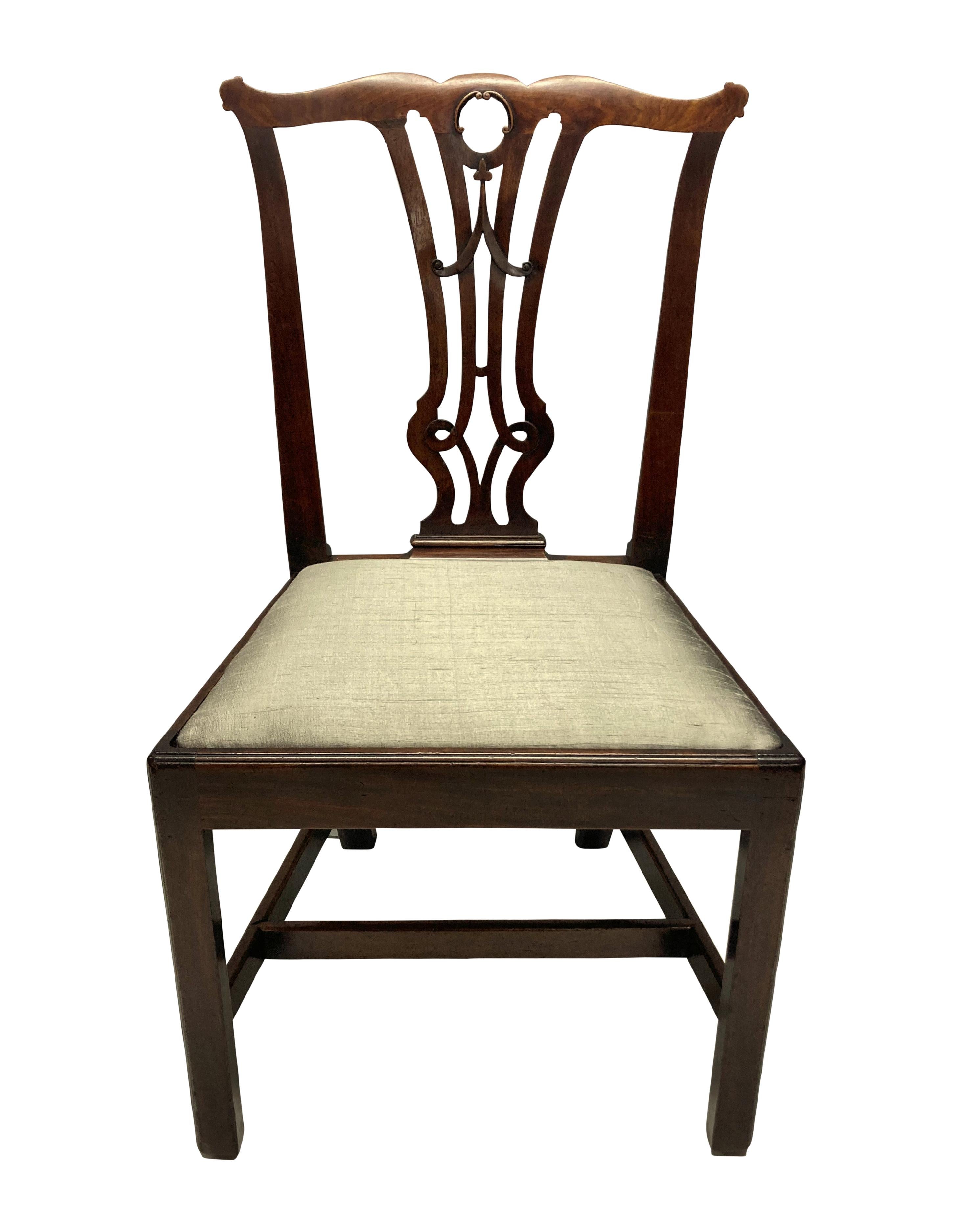 Pair of English Mahogany Side Chairs 5