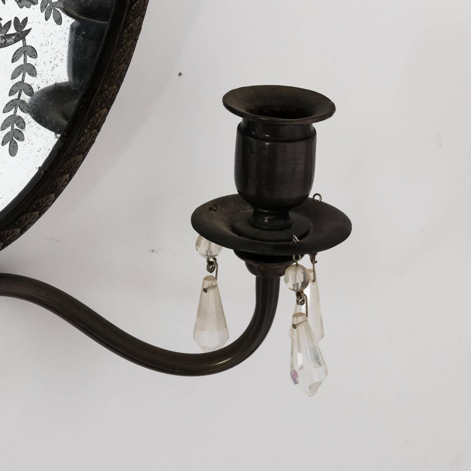 Pair of English Mirrored Sconces 5