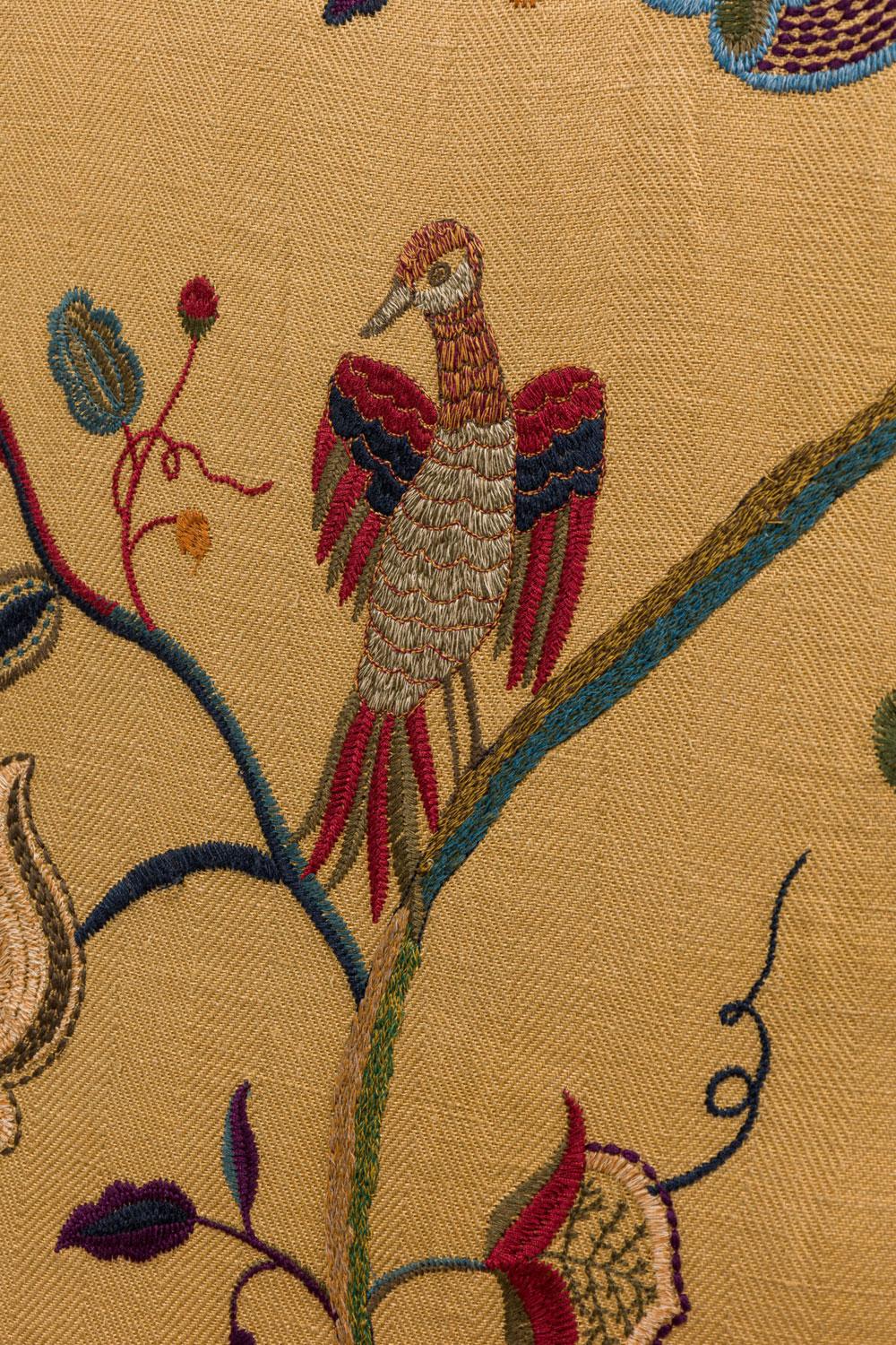 Paire de fauteuils en chêne de style Arts & Crafts tapissés de fleurs en vente 2