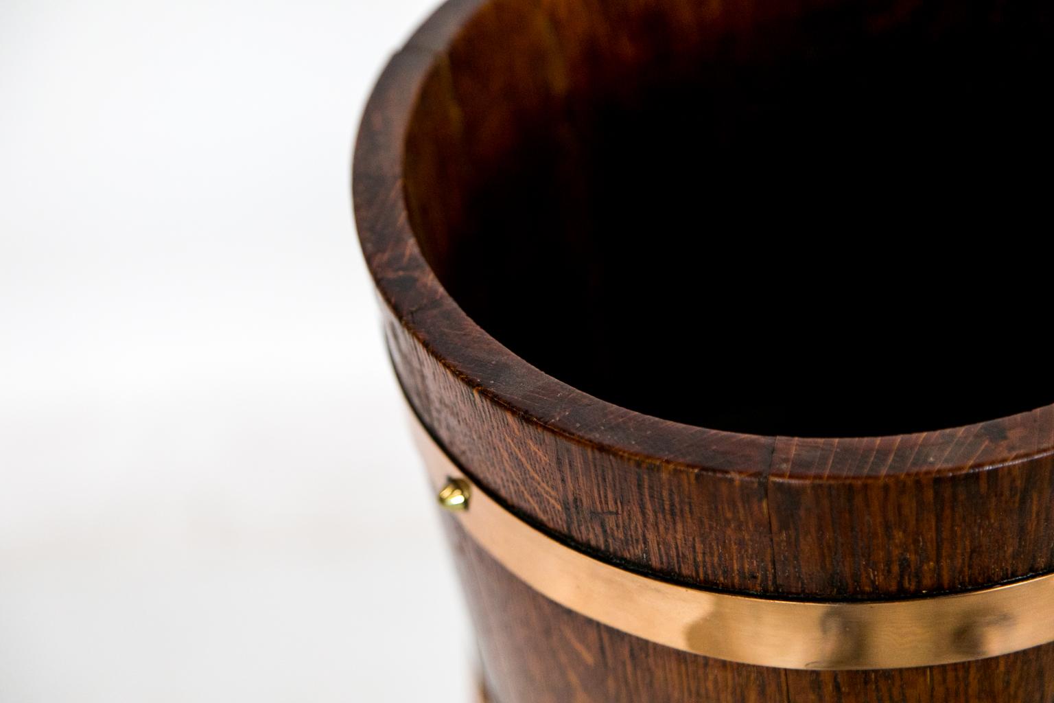 Pair of English Oak Planter Stands 4