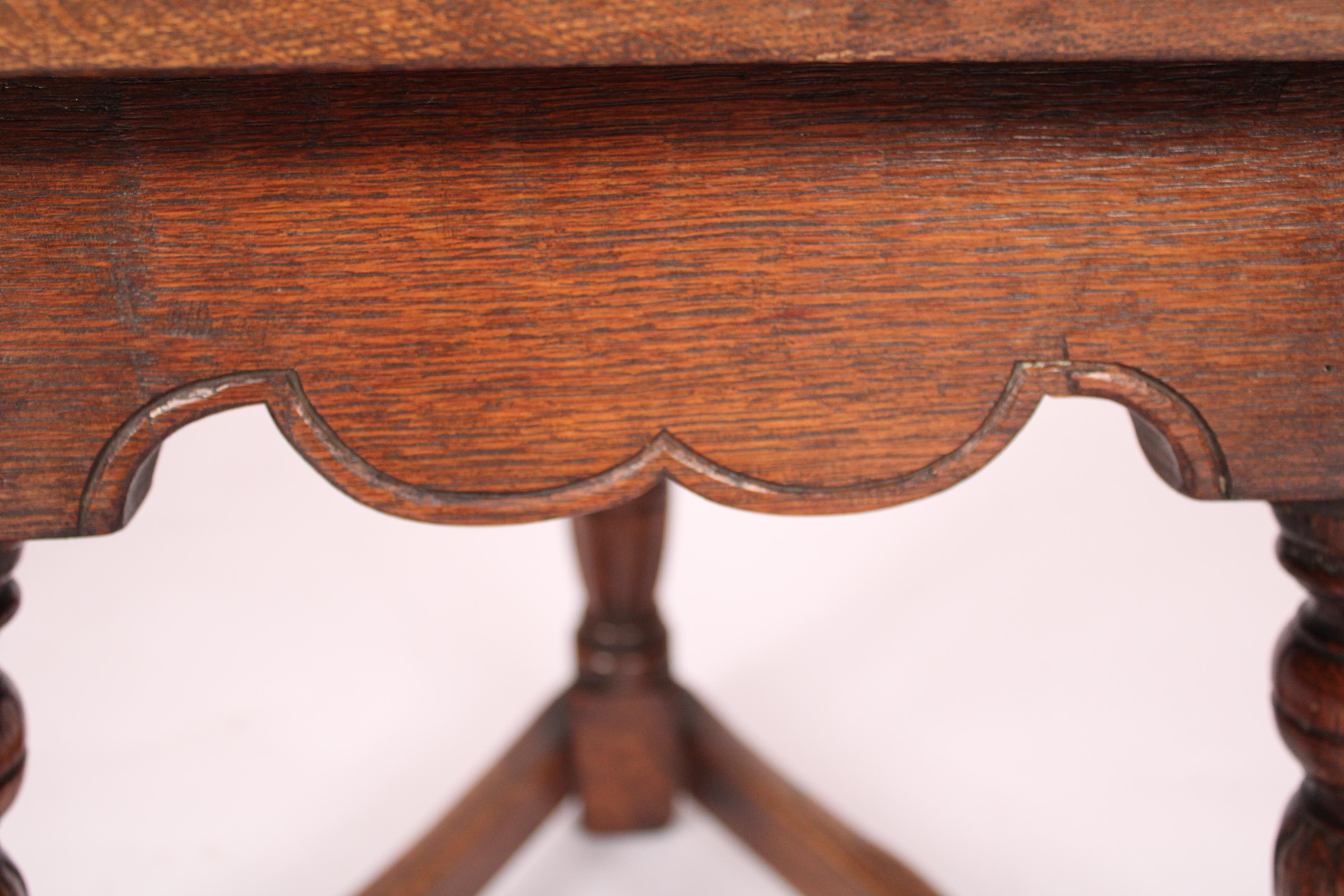 Pair of English Oak Style Joint Stools / Tables Made by Marshall Laird 4