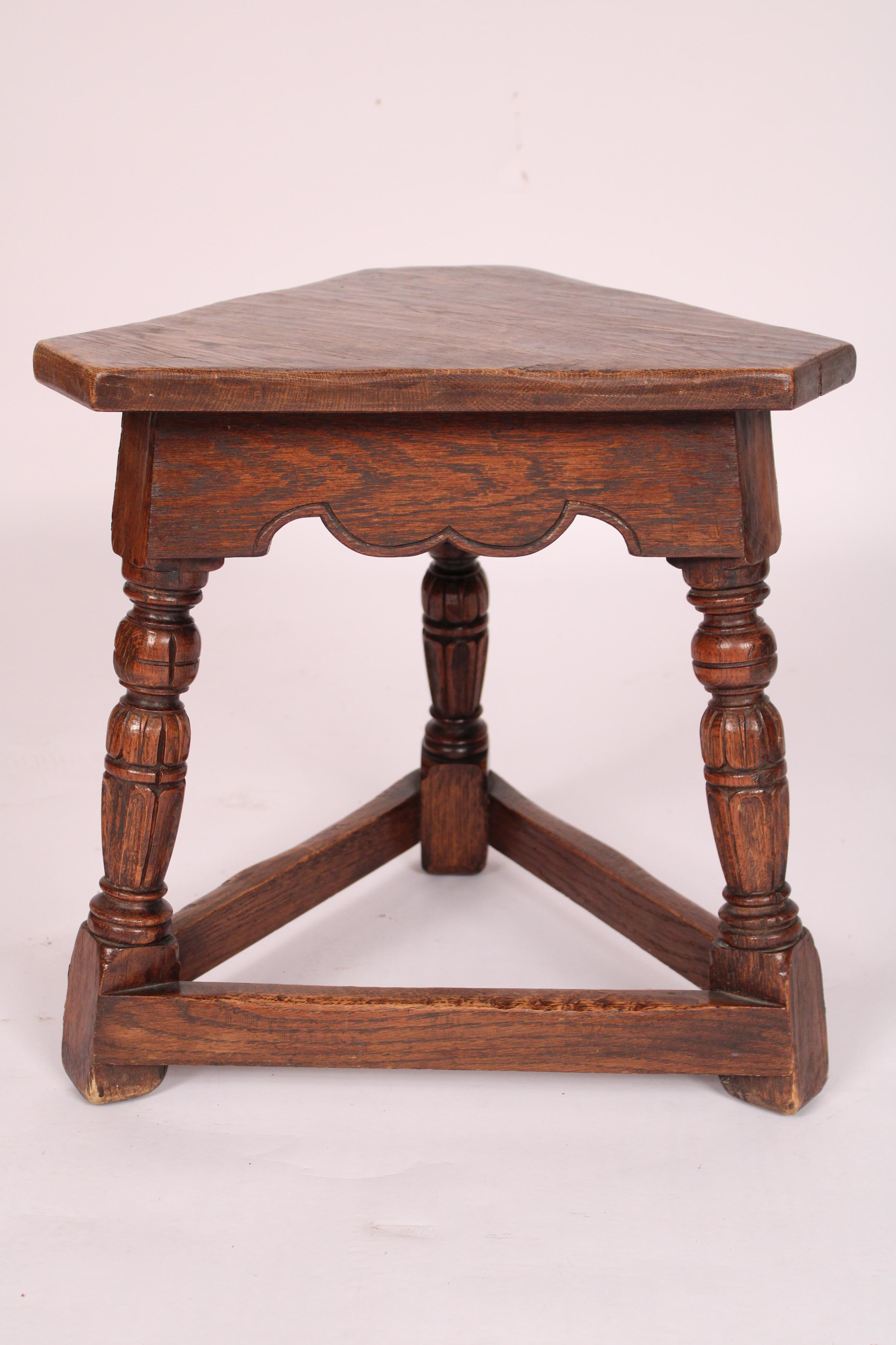 American Pair of English Oak Style Joint Stools / Tables Made by Marshall Laird