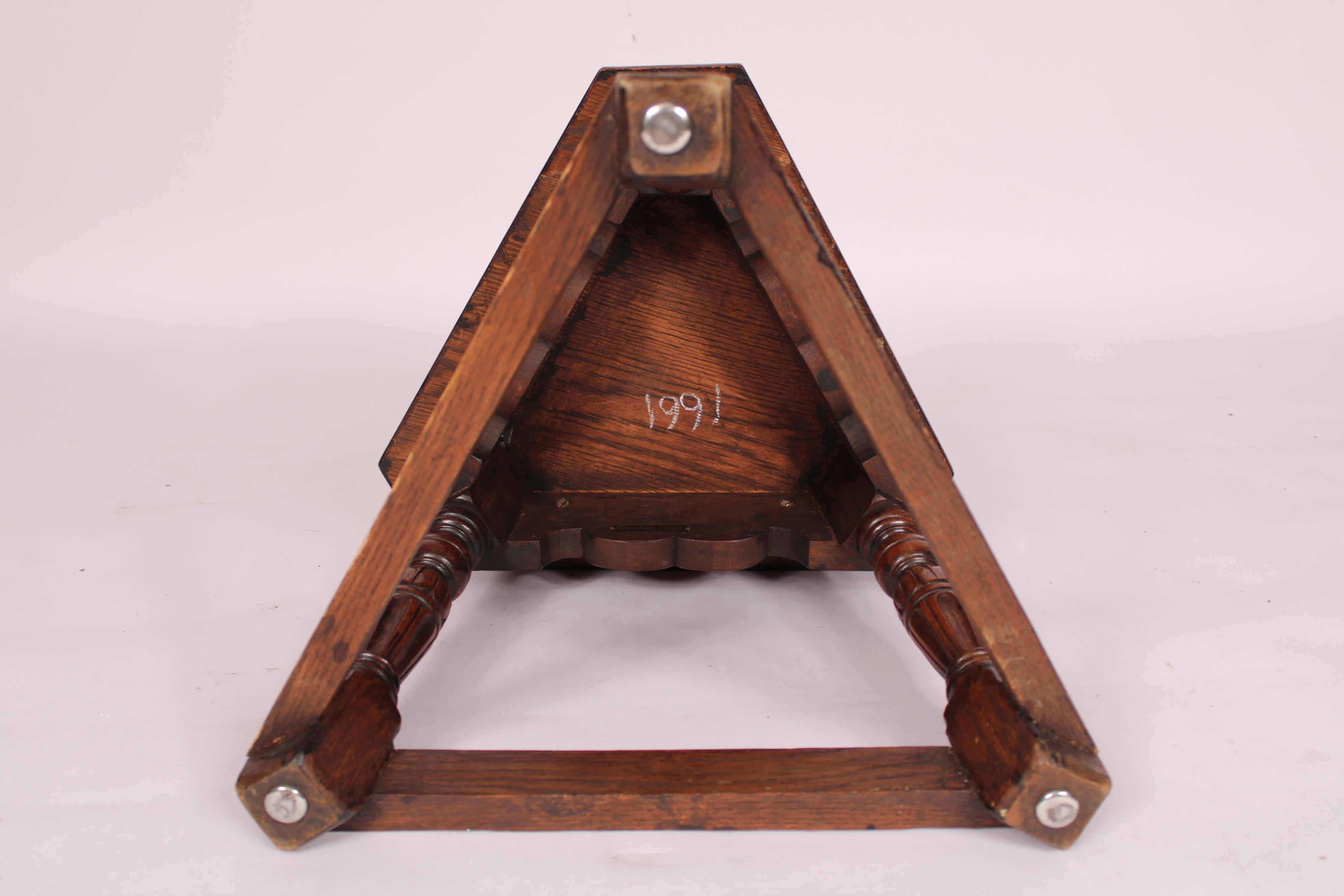 Pair of English Oak Style Joint Stools / Tables Made by Marshall Laird 1