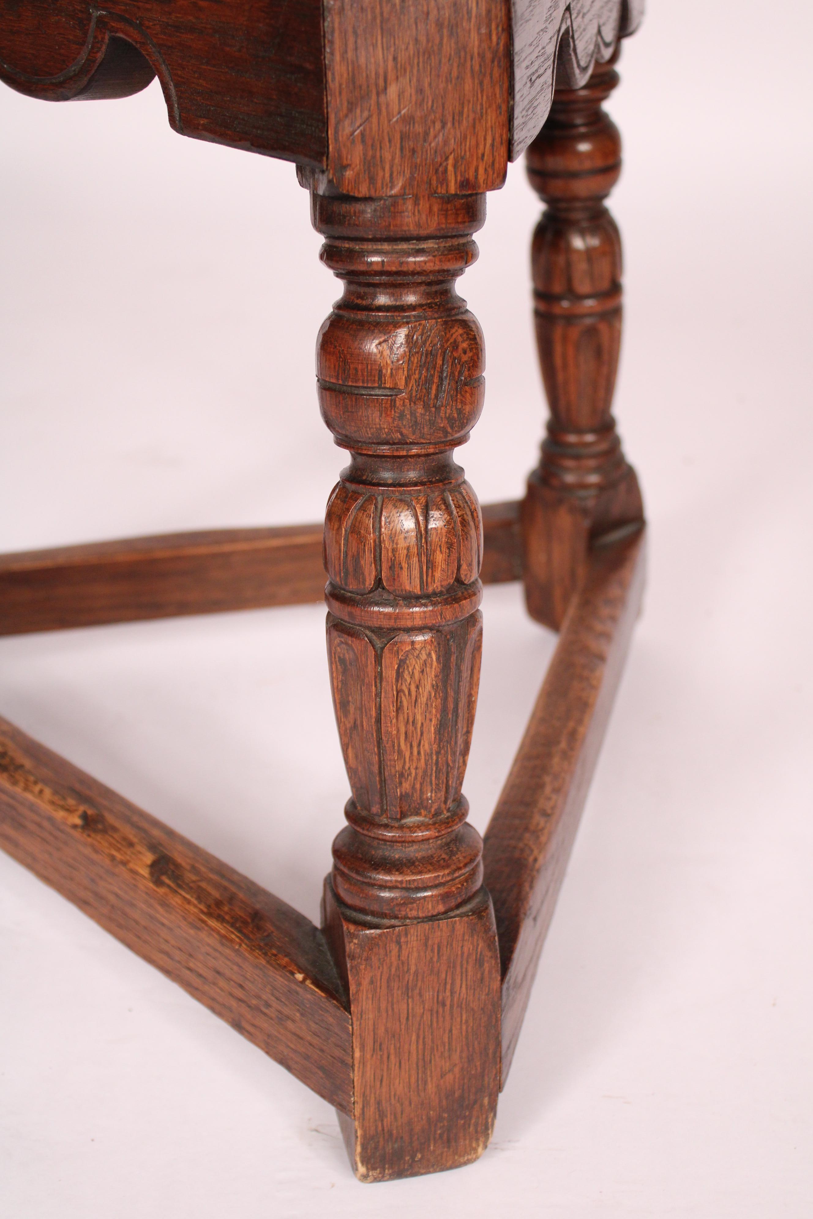 Pair of English Oak Style Joint Stools / Tables Made by Marshall Laird 2