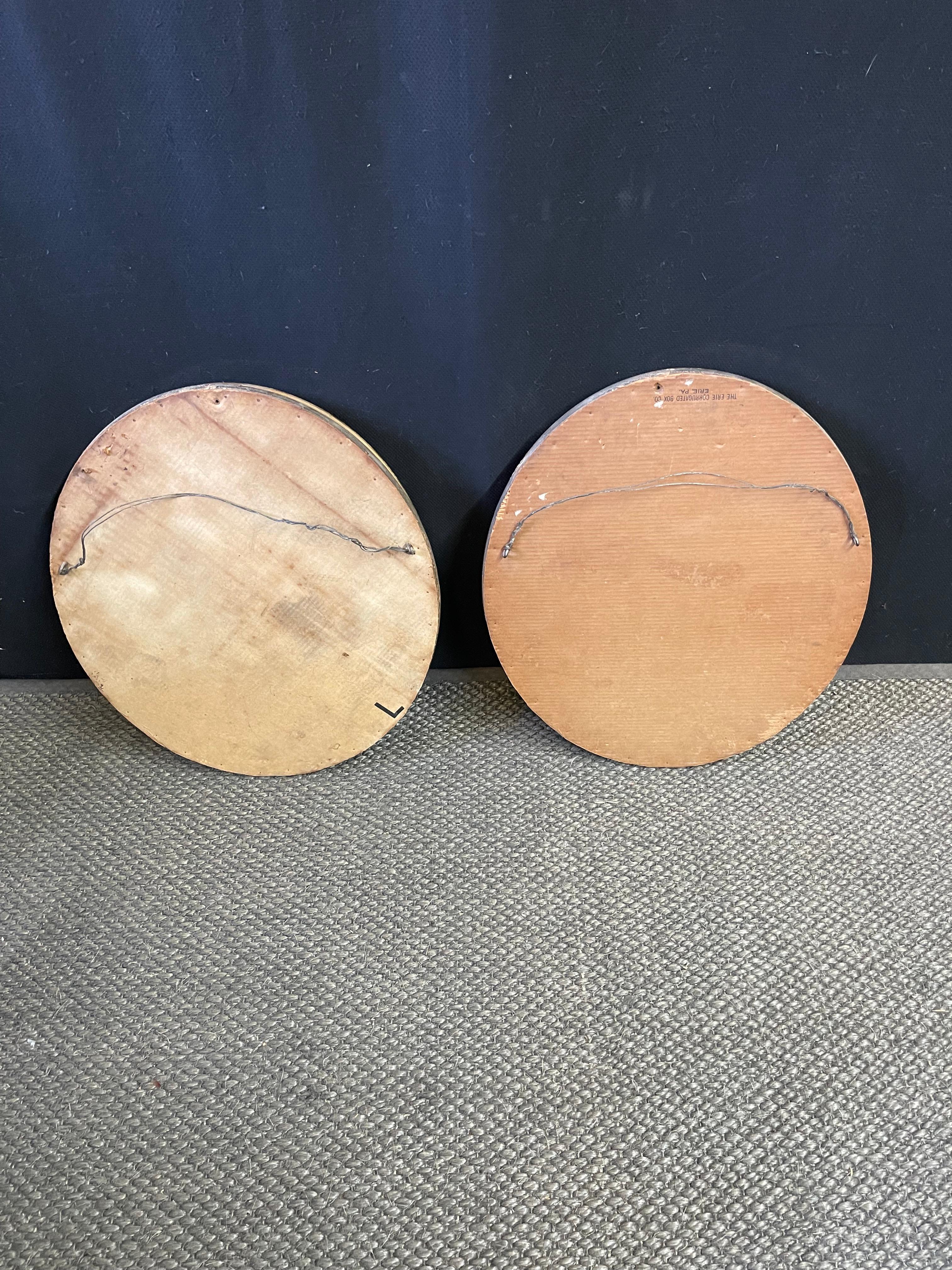 Pair of English Oval Gilt Mirrors 6