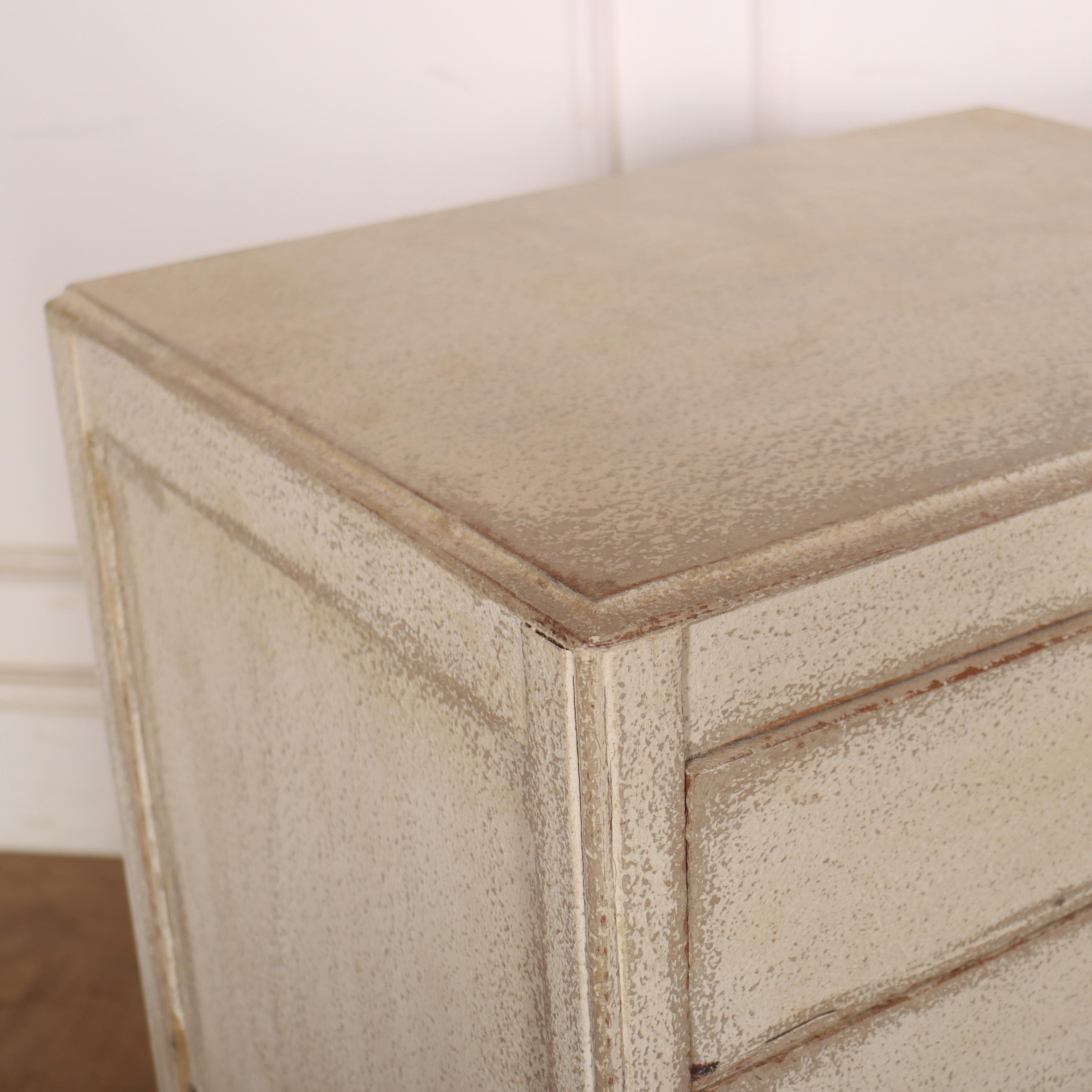 XIXe siècle Paire de coffres de chevet peints anglais