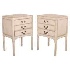 Paire de coffres de chevet peints anglais