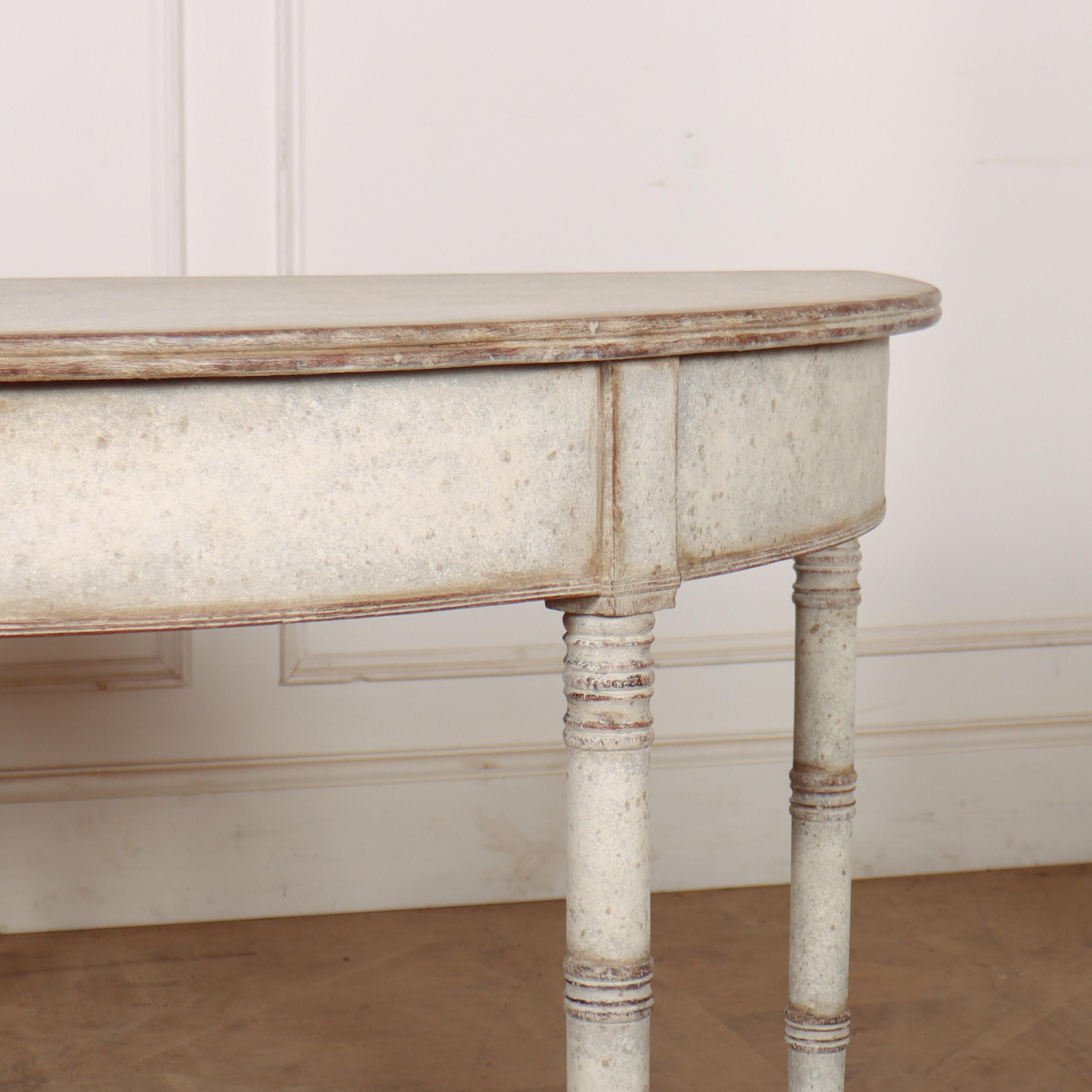 Pair of English Painted Console Table In Good Condition For Sale In Leamington Spa, Warwickshire
