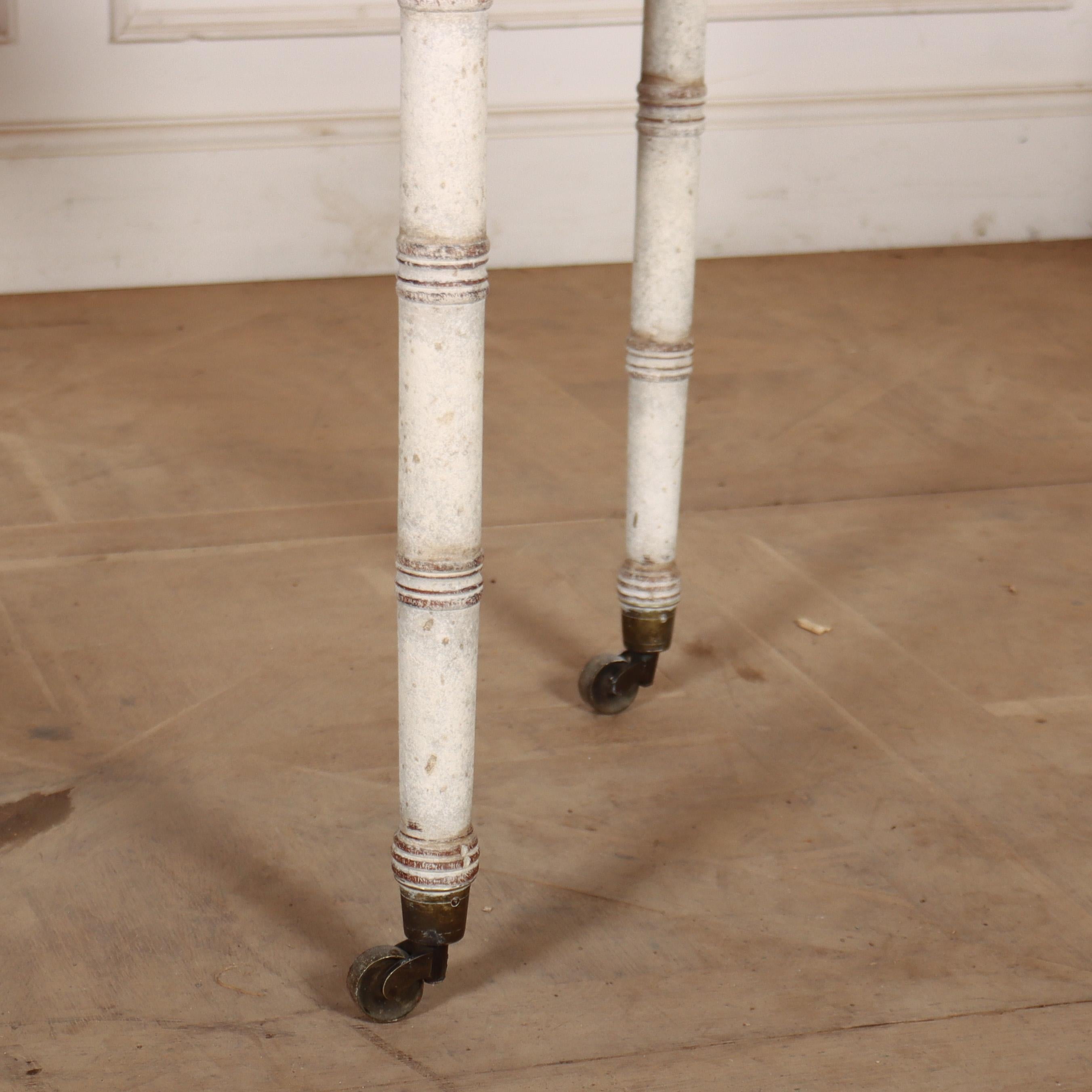 19th Century Pair of English Painted Console Table For Sale