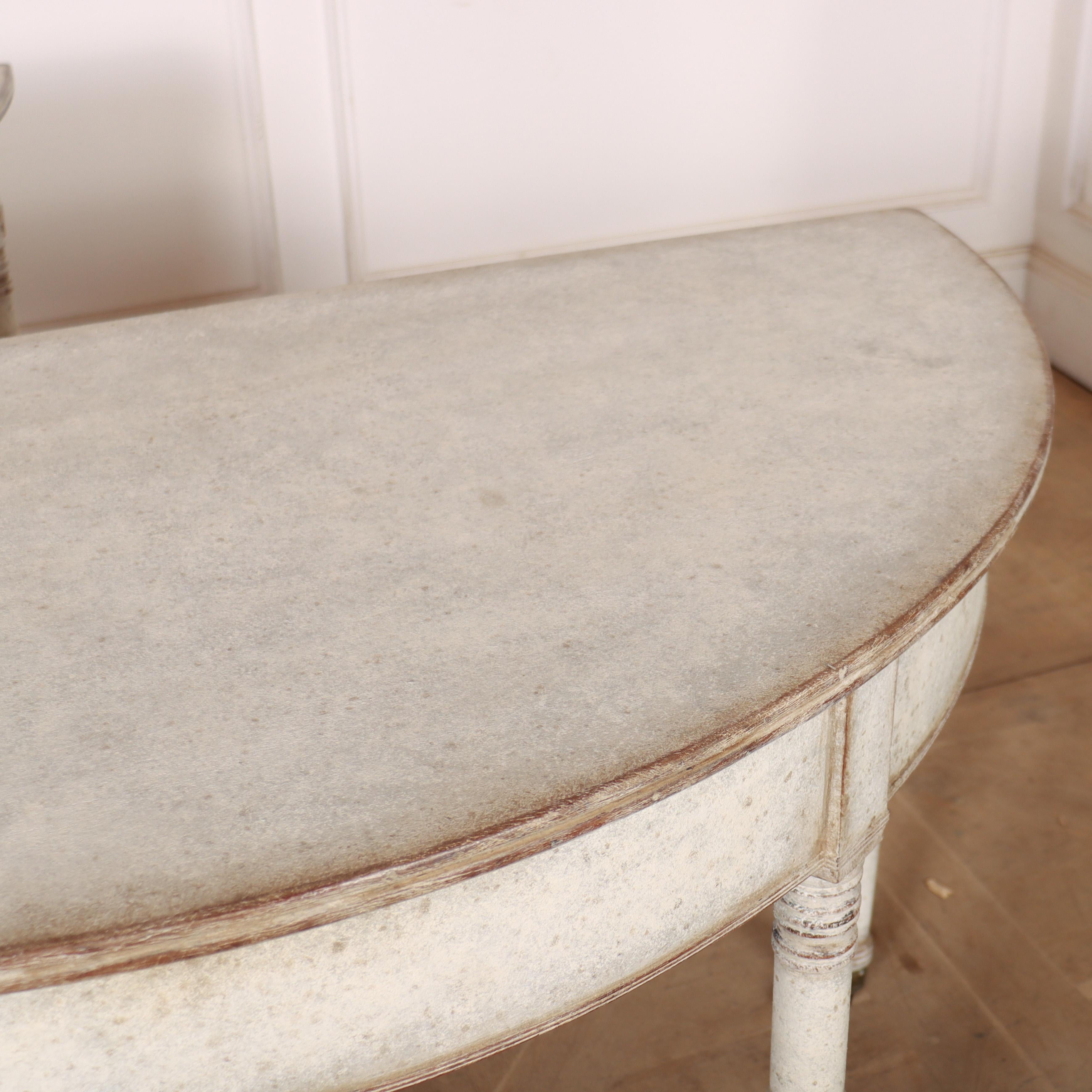 Pair of English Painted Console Table For Sale 2