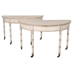 Pair of English Painted Console Table