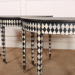 Pair of English Painted Console Tables