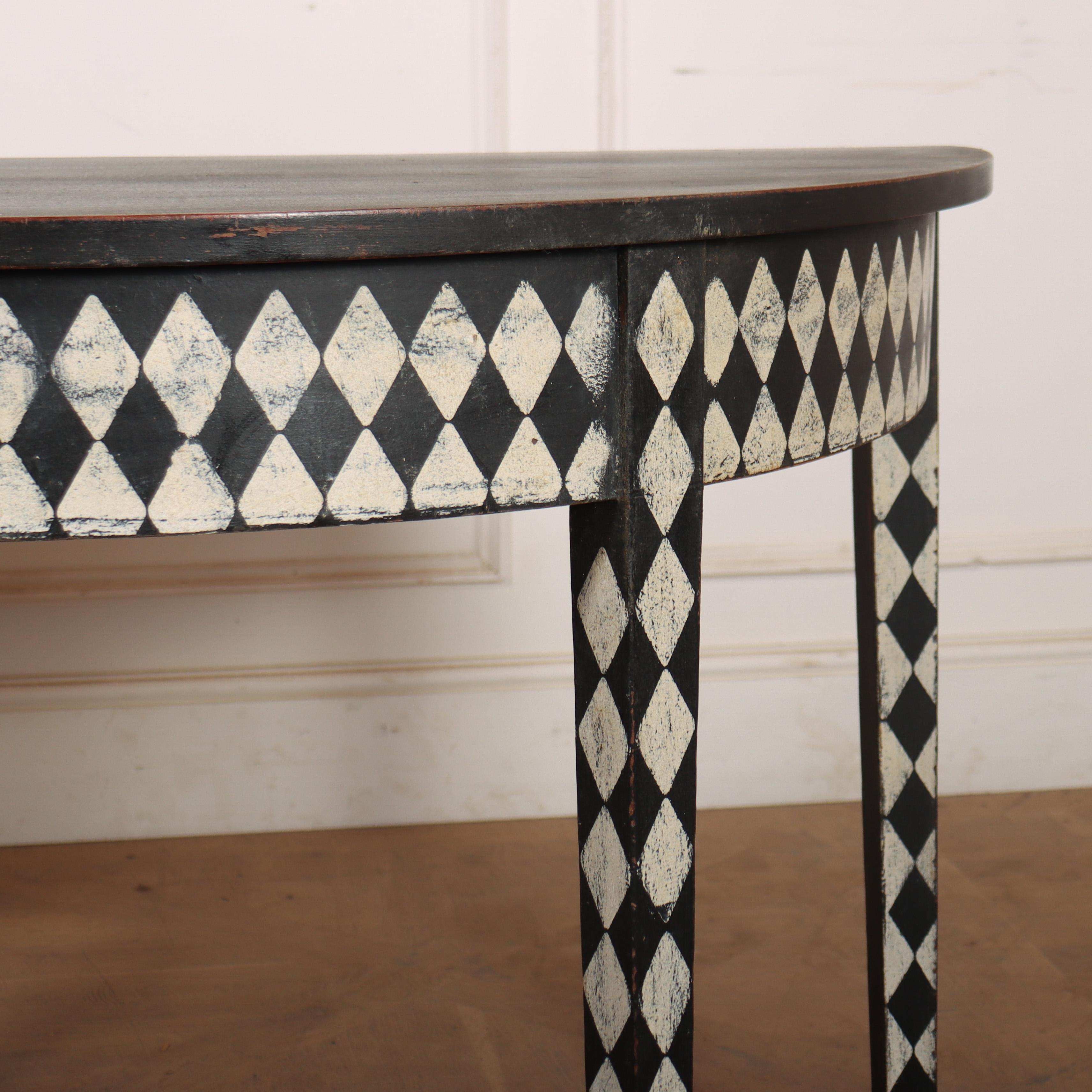 Victorian Pair of English Painted Console Tables For Sale